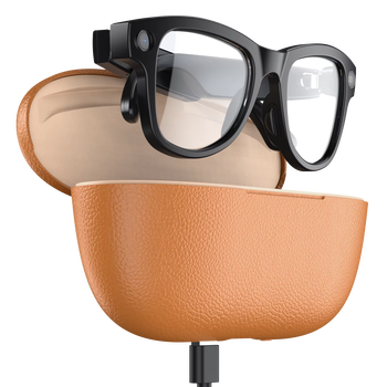 AI Smart Glasses with 8MP Camera, Rechargeable Case and WiFi Transfer