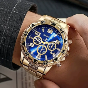 Big Dial Quartz Wrist Watch Shock Resistant